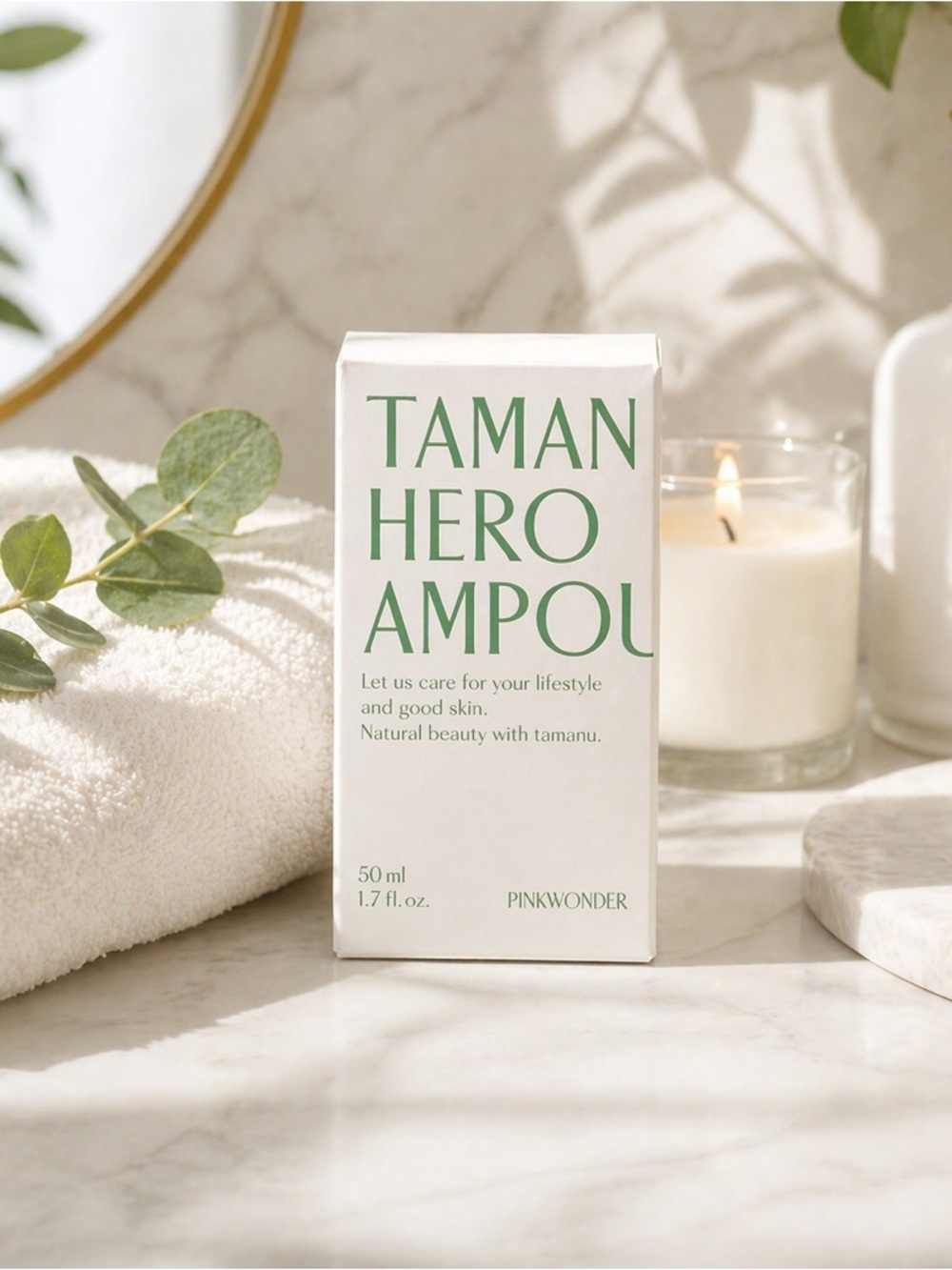 NIB Pink Wonder Tamanu Hero Ampoule 50ml | K-Beauty Skincare